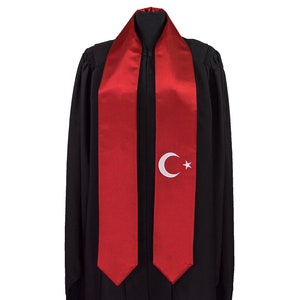 Turkiets flagga examensbälte/stola internationella studier utomlands vuxen unisex
