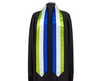 Sierra Leone Flag Graduation Sash/Stole International Study Abroad Adult Unisex