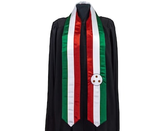 Burundi Flag Graduation Sash/Stole International Study Abroad Adult Unisex