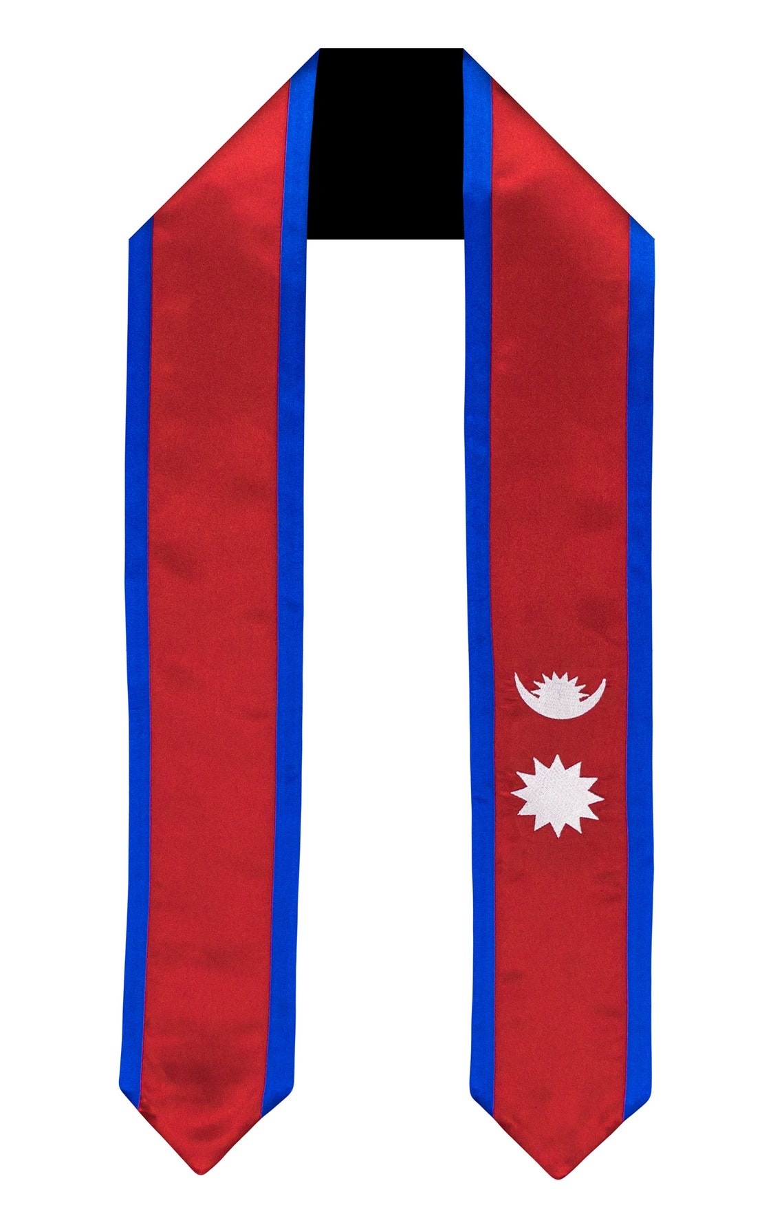 Nepal Flag Graduation Sash/stole International Study Abroad Etsy