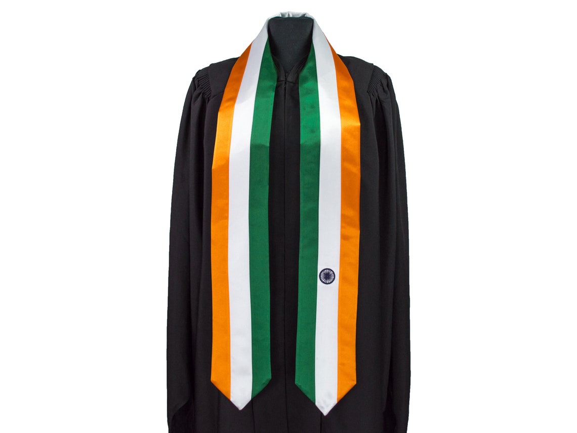 India Flag Graduation Sash/stole International Study Abroad Etsy