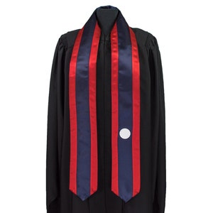 Laos Flag Graduation Sash/Stole International Study Abroad Adult Unisex