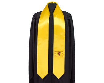 Scotland Lion Flag Graduation Sash/Stole International Study Abroad Adult Unisex