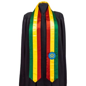 Ethiopia Flag Graduation Sash/Stole International Study Abroad Adult Unisex