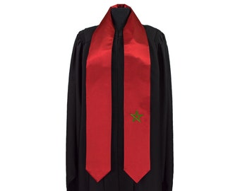 Morocco Flag Graduation Sash/Stole International Study Abroad Adult Unisex
