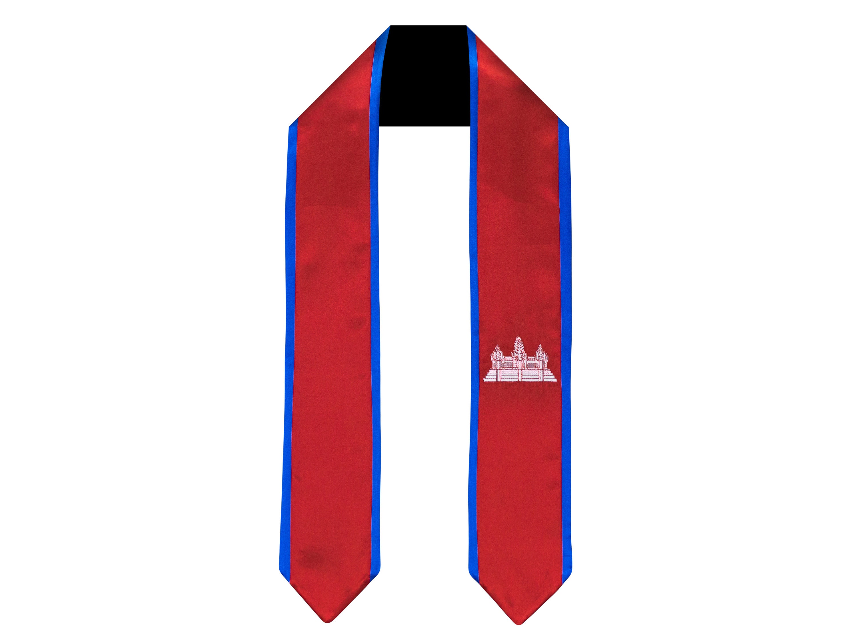 Cambodia Flag Graduation Sash/Stole International Study Abroad Etsy
