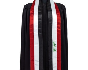 Iraq Flag Graduation Sash/Stole International Study Abroad Adult Unisex