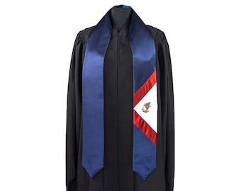 American Samoa Flag Graduation Sash/Stole International Study Abroad Adult