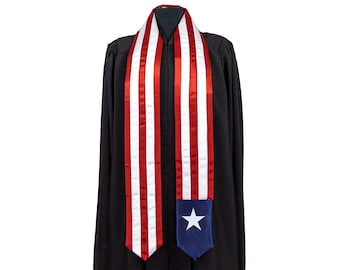 Liberia Flag Graduation Sash/Stole International Study Abroad Adult Unisex