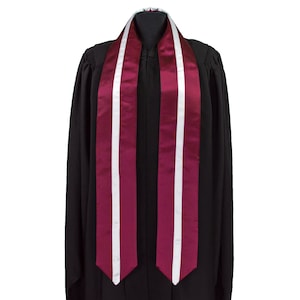 Latvia Flag Graduation Sash/Stole International Study Abroad Adult Unisex