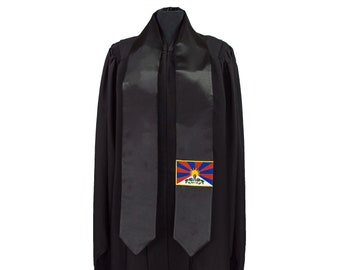Tibet Flag Graduation Sash/Stole International Study Abroad Adult Unisex