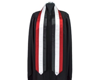 Yemen Flag Graduation Sash/Stole International Study Abroad Adult Unisex