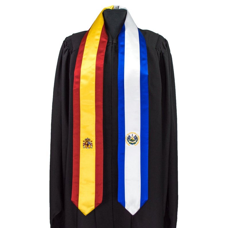 Mixed two flag graduation sash/stole image 8
