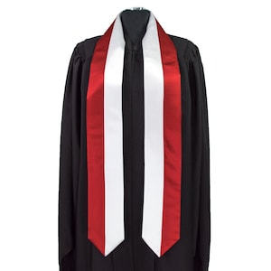 Indonesia Flag Graduation Sash/Stole International Study Abroad Adult Unisex