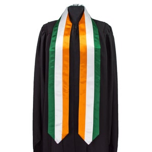 Ivory Coast Flag Graduation Sash/Stole International Study Abroad Adult Unisex