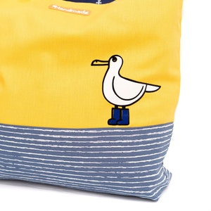 Sewing kit Charlie bag / tote bag: maritime design seagull 画像 10