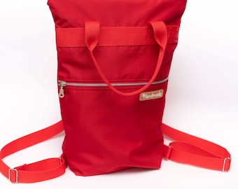 DIY Nähset / Nähpaket Rucksack / Shopper 37cm x 30cm rot - Nähkit