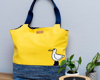 DIY naaiset / naaipakket Charlie Bag / boodschappentas maritiem design