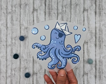 Opstrijkafbeelding “Kraken/Octopus”