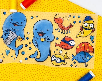 Iron-on transfer "Sea Creatures 1"