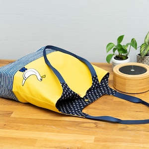 Sewing kit Charlie bag / tote bag: maritime design seagull image 2
