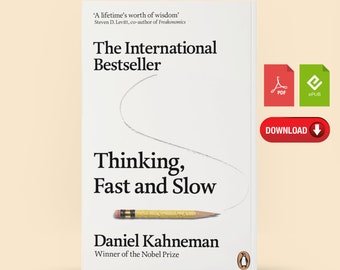 Thinking, Fast and Slow by Daniel Kahneman | E-Book Digital Download PDF