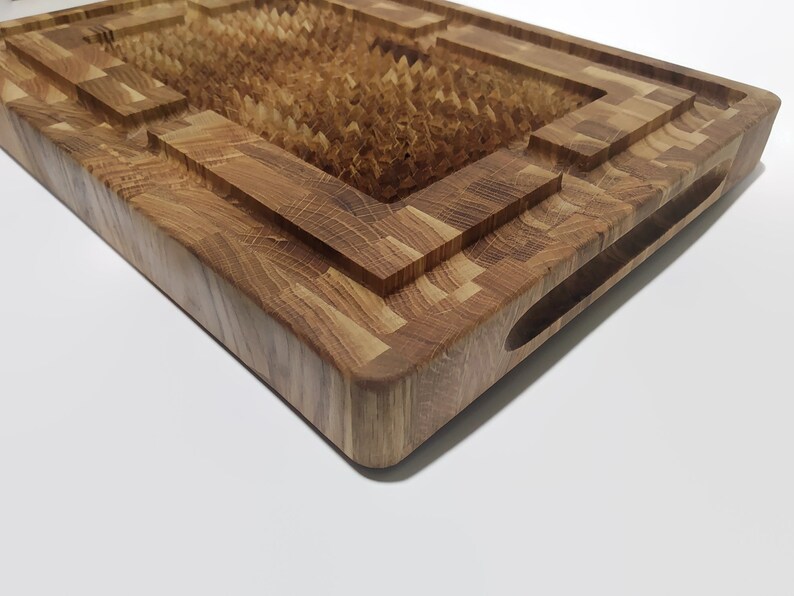 Large Meat Carving Board End Grain Cutting Board for Steak Etsy
