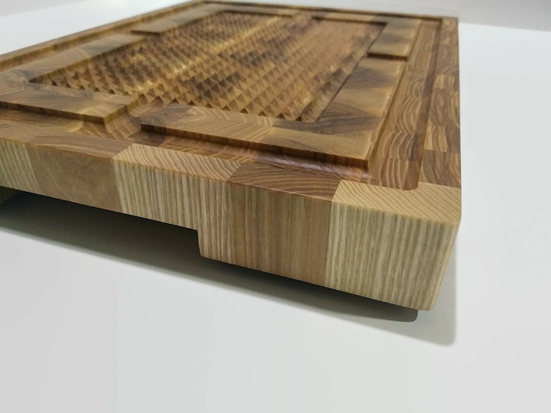 Large Meat Carving Board End Grain Cutting Board for Steak Etsy