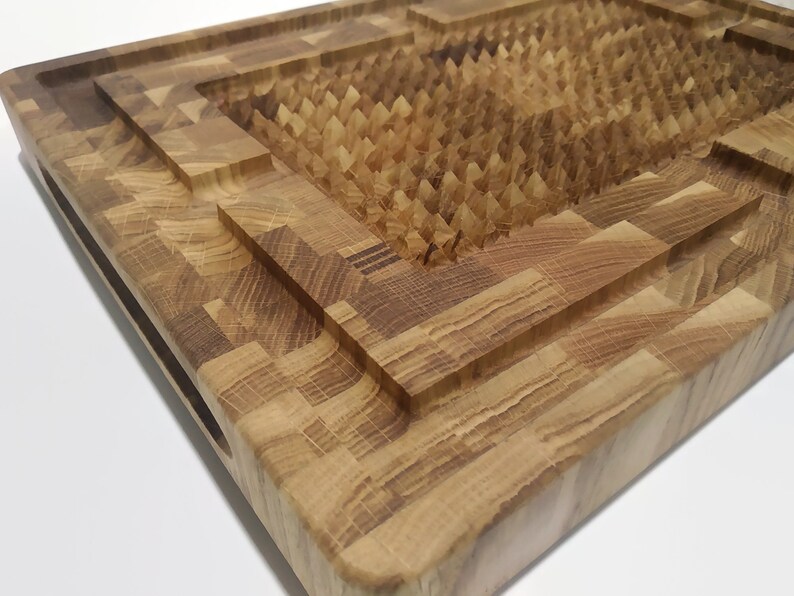 Large Meat Carving Board End Grain Cutting Board for Steak Etsy