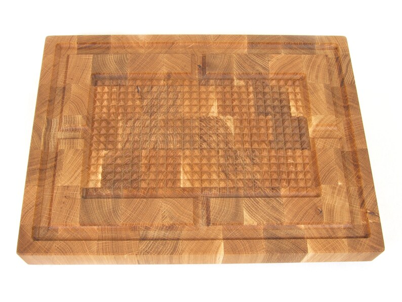 Large Meat Carving Board End Grain Cutting Board for Steak Etsy