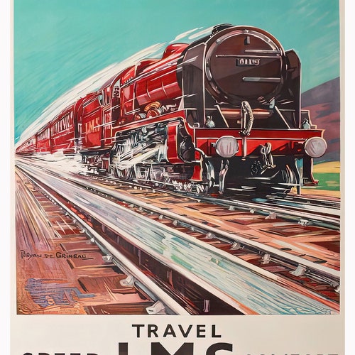 RIPON Vintage Railway Poster Fine Art Poster Etsy