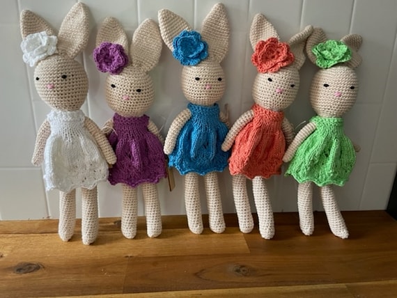 Bunny Crochet 32cm, Cute Baby Gift, Baby Shower, baby toy, stuffed animal, keepsake, baby gift