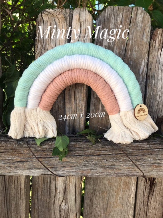 Rainbow Macrame Nursery, Baby Shower Gift, Boho, Baby Room Decoration