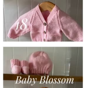 Newborn baby set 100% WOOL, Hand Knitted, Unisex Baby Clothes, Newborn Hospital Outfit, Coming home outfit, Baby shower zdjęcie 7