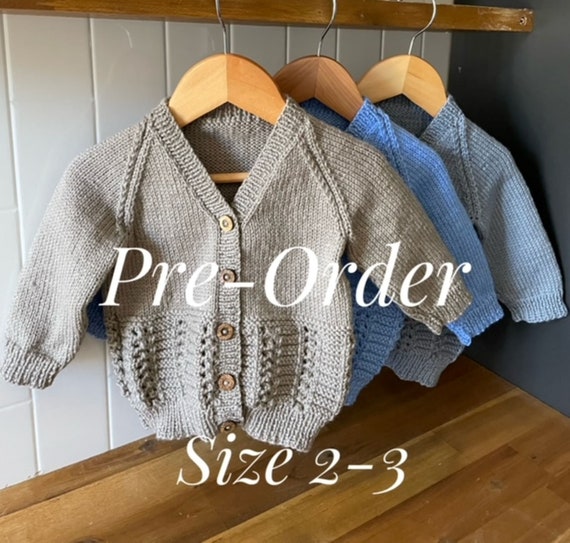 Cardigan, 2-3 years, Toddler Sweater, Hand Knitted 100% Wool, Unisex Toddler Clothes, girl cardigan, boy cardigan, winter cardigan