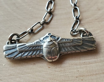 Made to Order - Winged Scarab Necklace