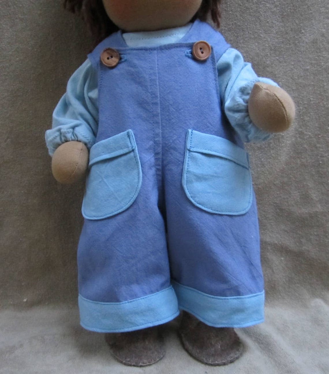 Button Overall Pattern PDF Sewing Pattern: Overalls for Button Jointed Waldorf Dolls, 40 Cm ...
