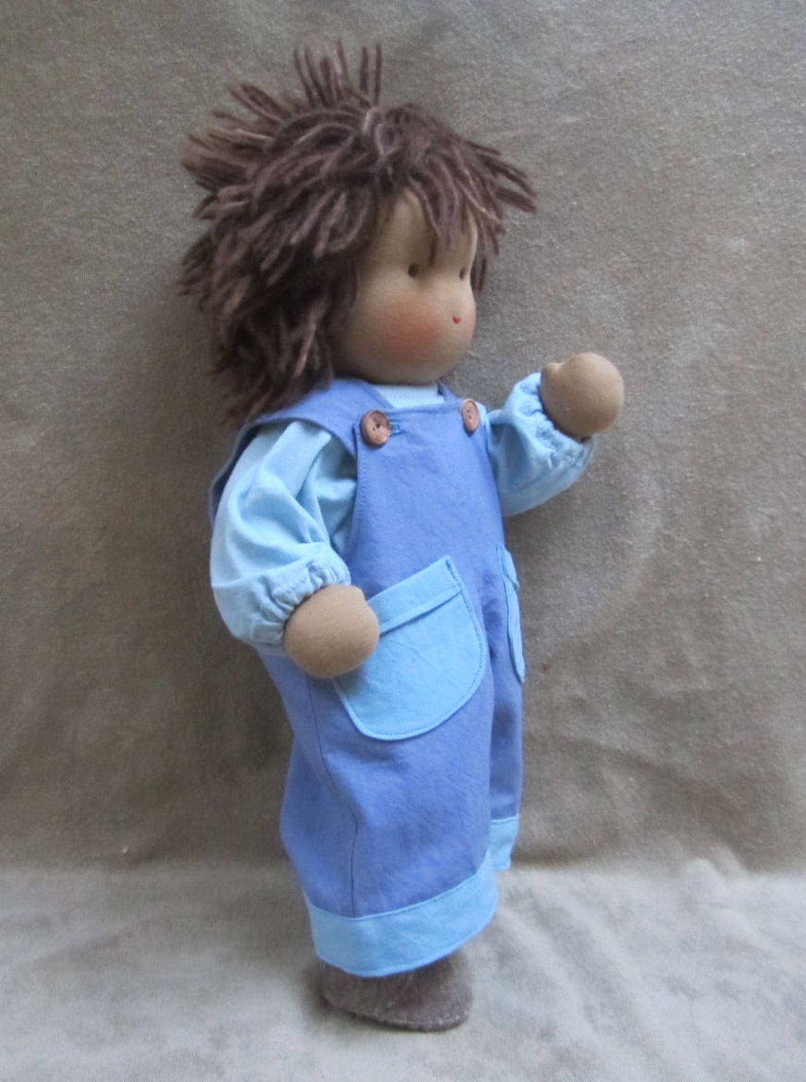 Button Overall Pattern PDF Sewing Pattern: Overalls for Button Jointed Waldorf Dolls, 40 Cm ...