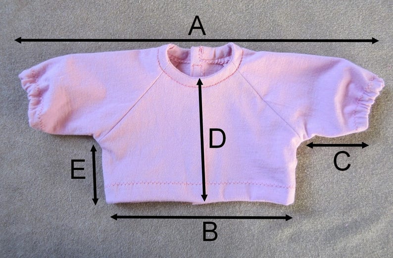 PDF 16\u201d pattern and tutorial DIY kit: t-shirt for button jointed Waldorf dolls . length from BiBidolls 40 cm Material