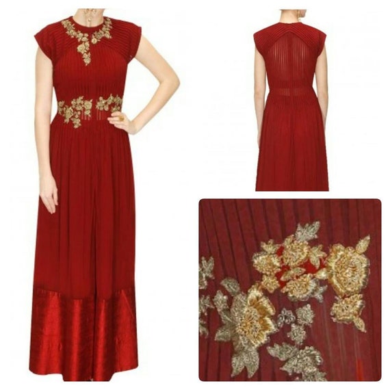 hand work gown design