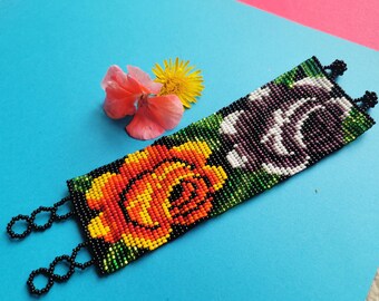 Pulsera de cuentas hecha a mano de México