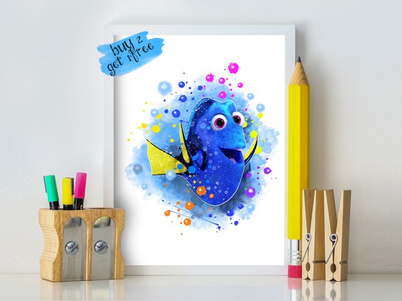 Finding Nemo Print Finding Dory Print Finding Nemo Room Decor Etsy