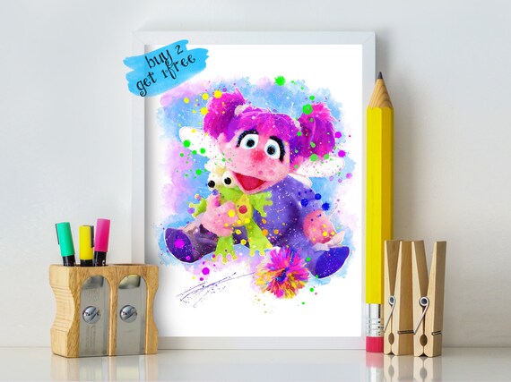 Abby Cadabby Digital Print Sesame Street Decor Muppets Etsy