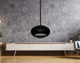 Schlanker und umweltfreundlicher Bio-Ethanol-Kamin – rauchfrei, abzugsfrei, aufgehängtes/schwebendes Design