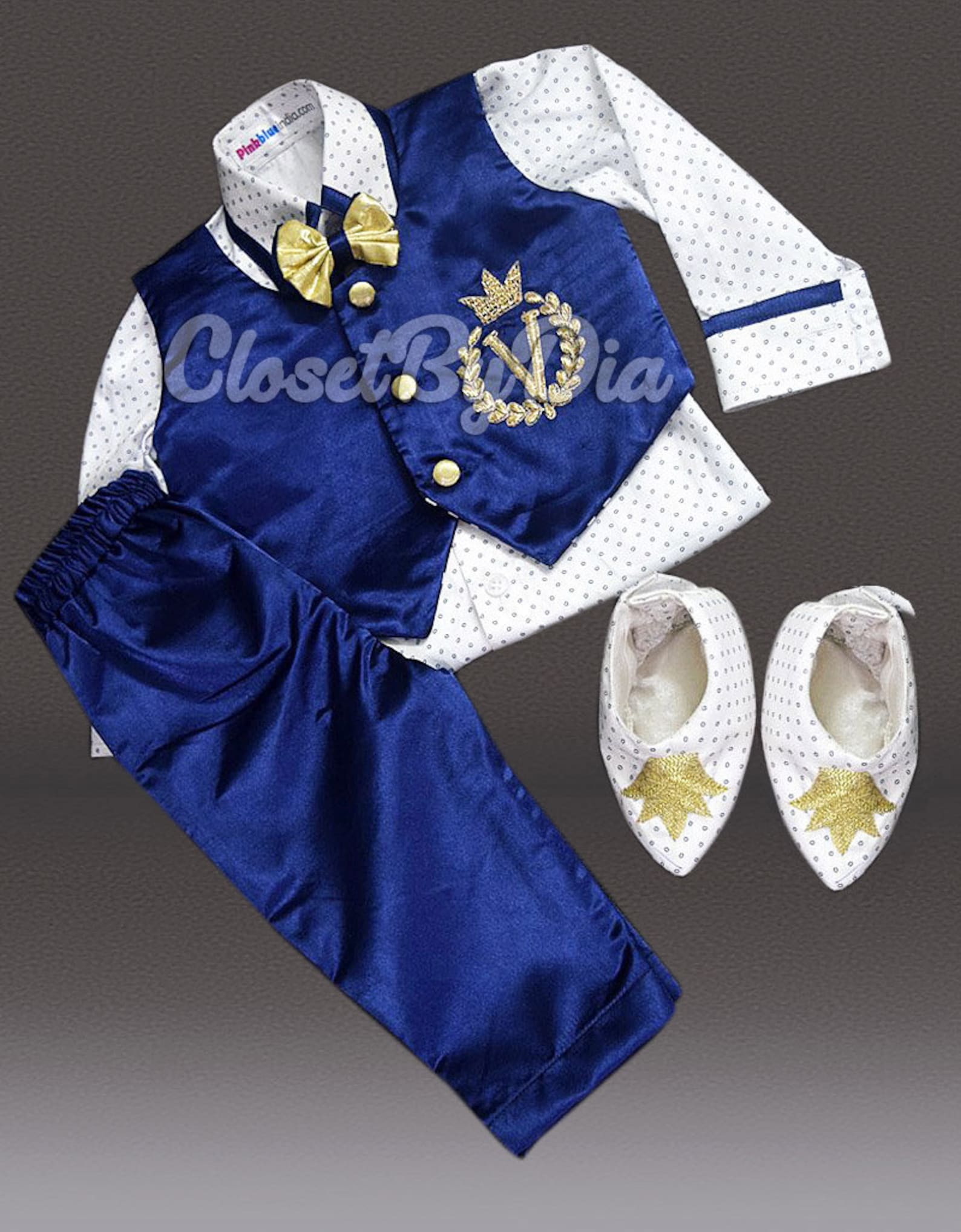 First Birthday Outfit Boy 1st Birthday Outfit Baby Boy Royal Prince