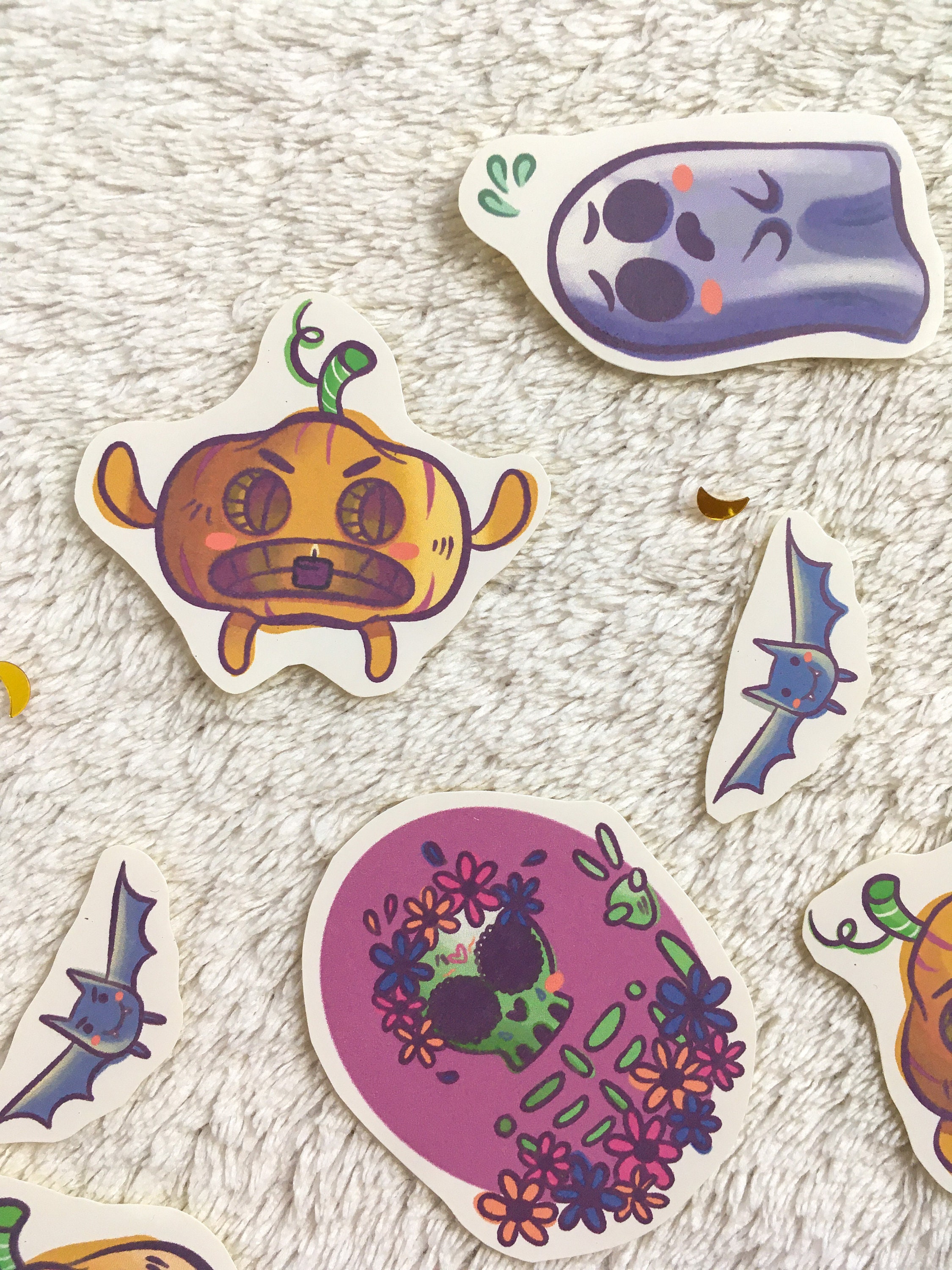 Halloween Stickers Journal Stickers Stationery Seasonal | Etsy