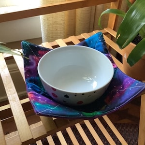 Aurora Borealis -Yellow Microwave Bowl Cozy