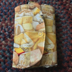 CHEESE - Striped Foldable Reusable Shopping Bag
