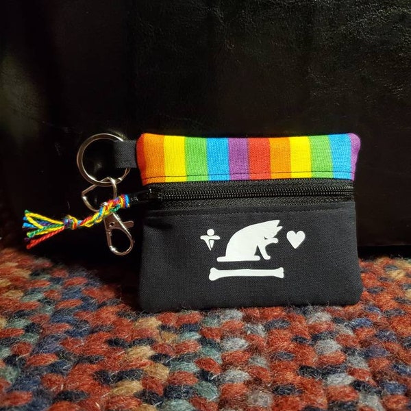 OFMD Inspired Rainbow Pride Season One Stede Bonnet Cat Flag Zipper Coinpurse *NEW DESIGN*