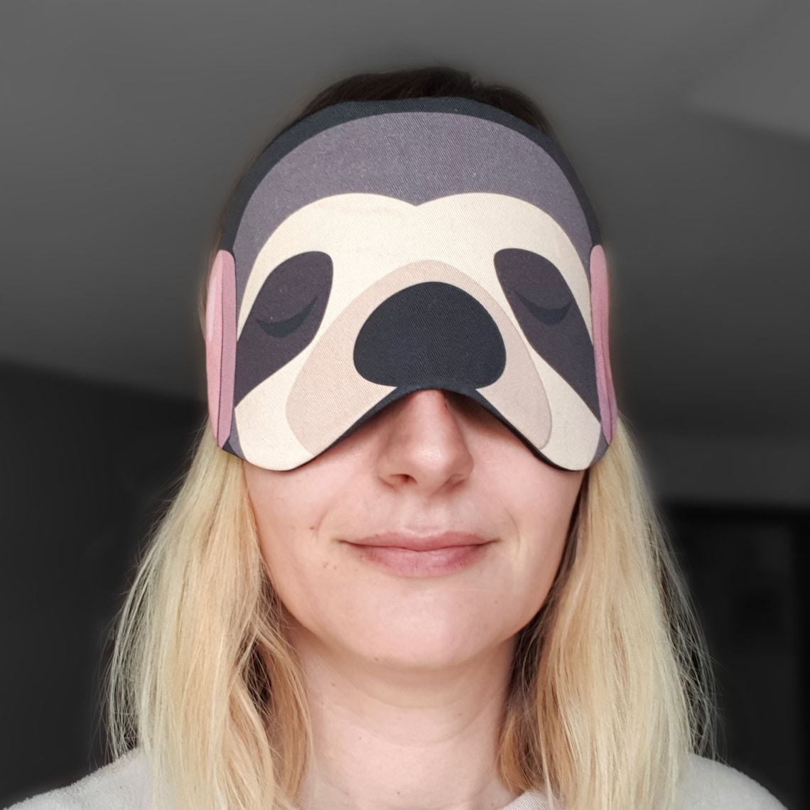 Sloth Sleep Mask for Her for Him Travel Eye Mask Christmas Etsy